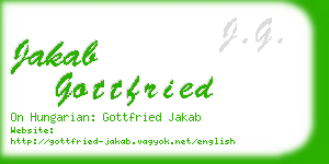 jakab gottfried business card